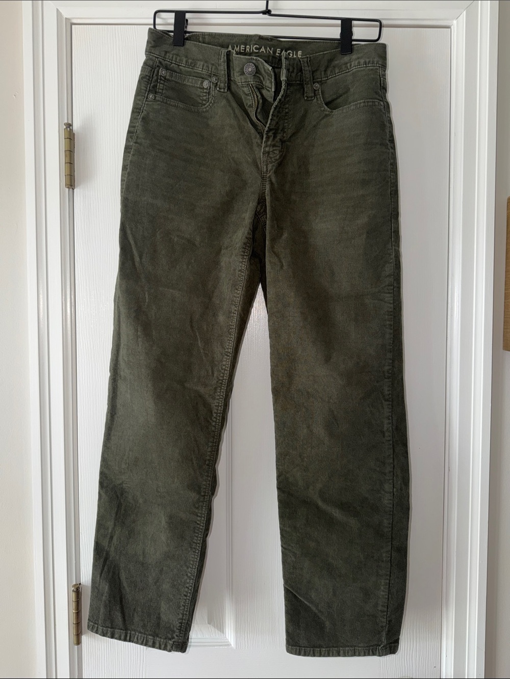 American Eagle Olive Corduroy 90’s Straight Pants